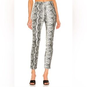 Vestique Faux Leather Snakeskin Print Pants. Small  A2